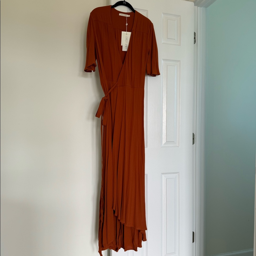 Christy Dawn bluebell wrap dress with tags